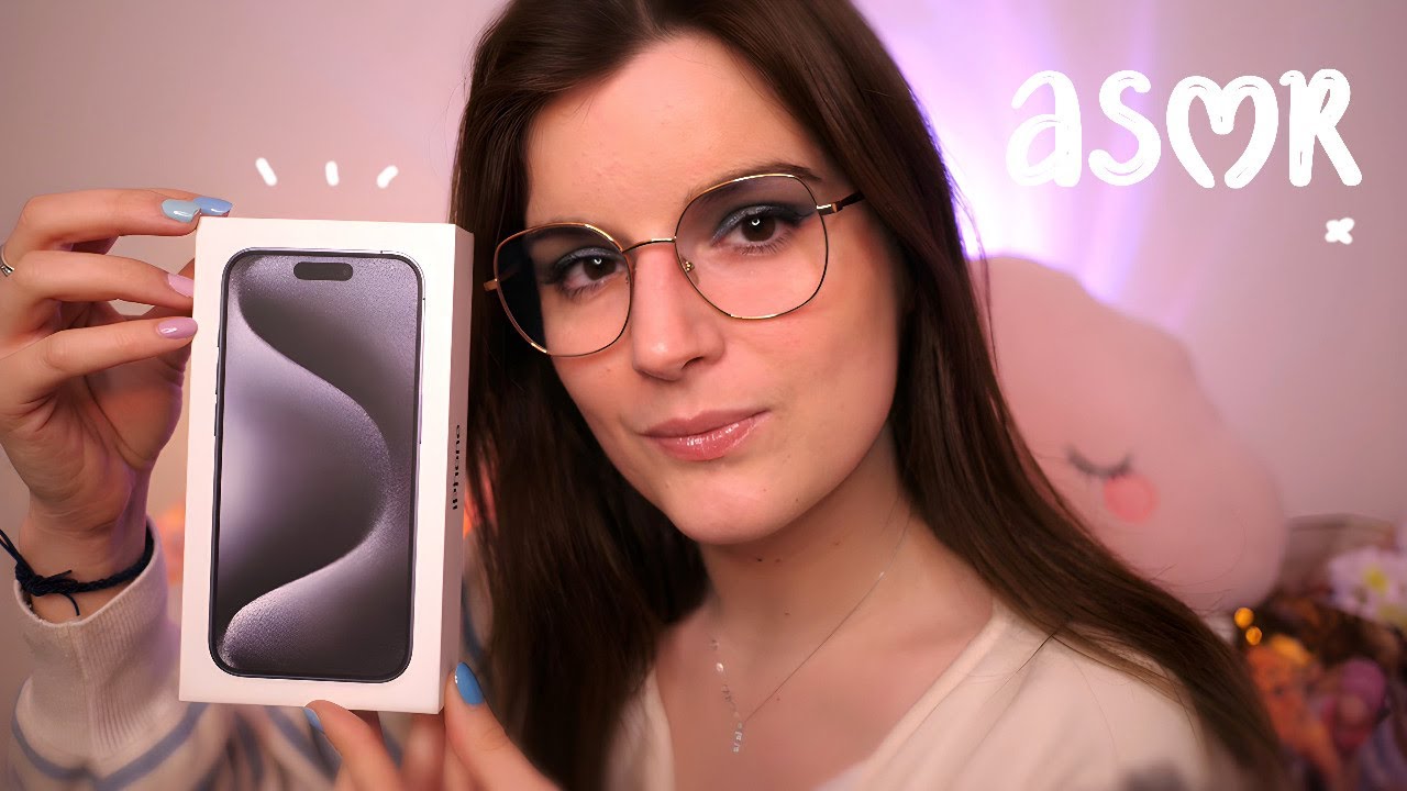 ASMR | Unboxing Iphone 15 Pro Bleu Titane à 1229€ 😅(Tapping 💙)