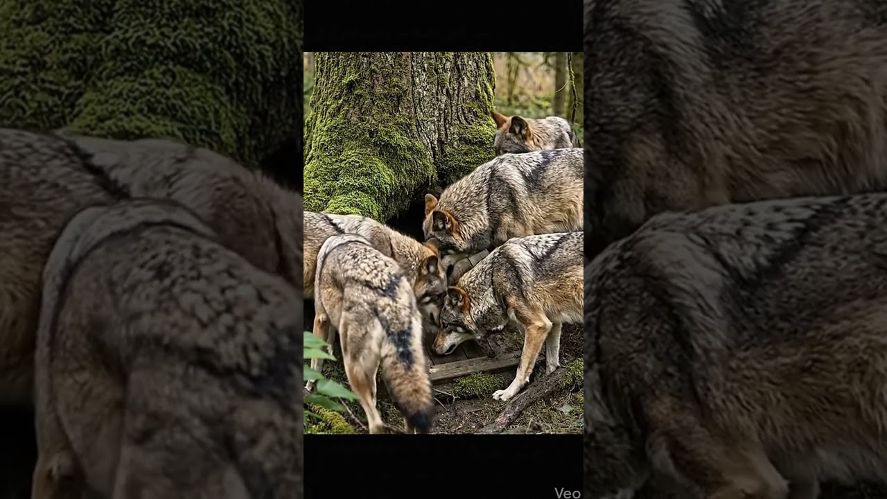 To escape from #wolves #build a secret bunker for us #cat #builder #bushcraftcommunity #construction