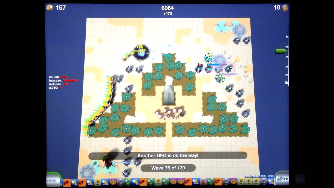 Towermadness Dune save all sheep without the flamethrower