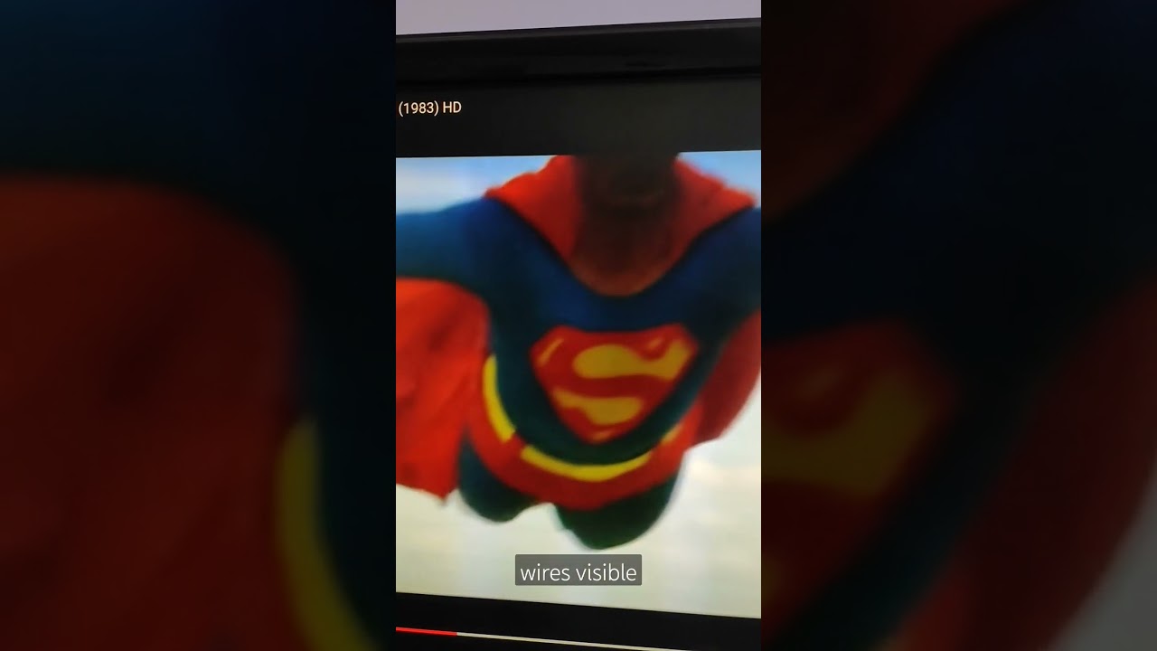Superman 3 visible wires 