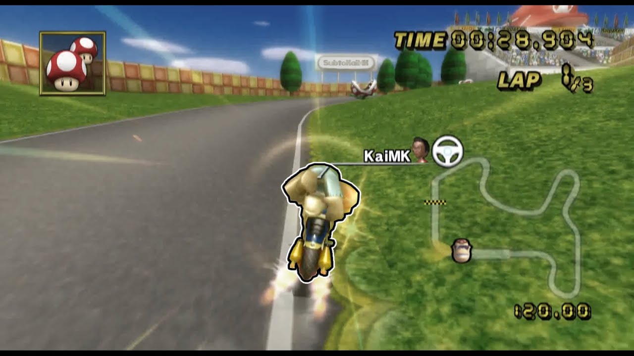 [MKWii TAS] N64 Mario Raceway (Supergrind) - 1:38.961