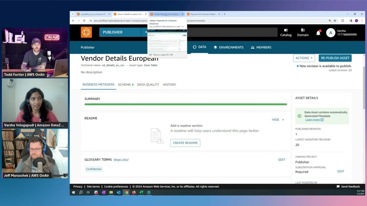 Boost data discovery with AI recommendations in Amazon DataZone-AWS OnAir S5