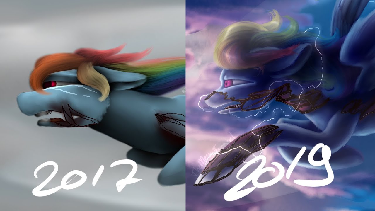 MLP speedpaint | Too Fast, Dashie REDRAW [GORE] | TEoR #5