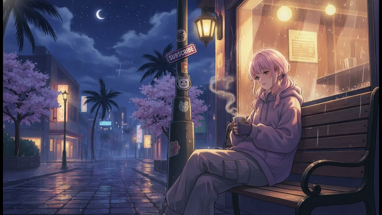 Retro Tokyo Night Mood 📼 Lofi Focus Mix