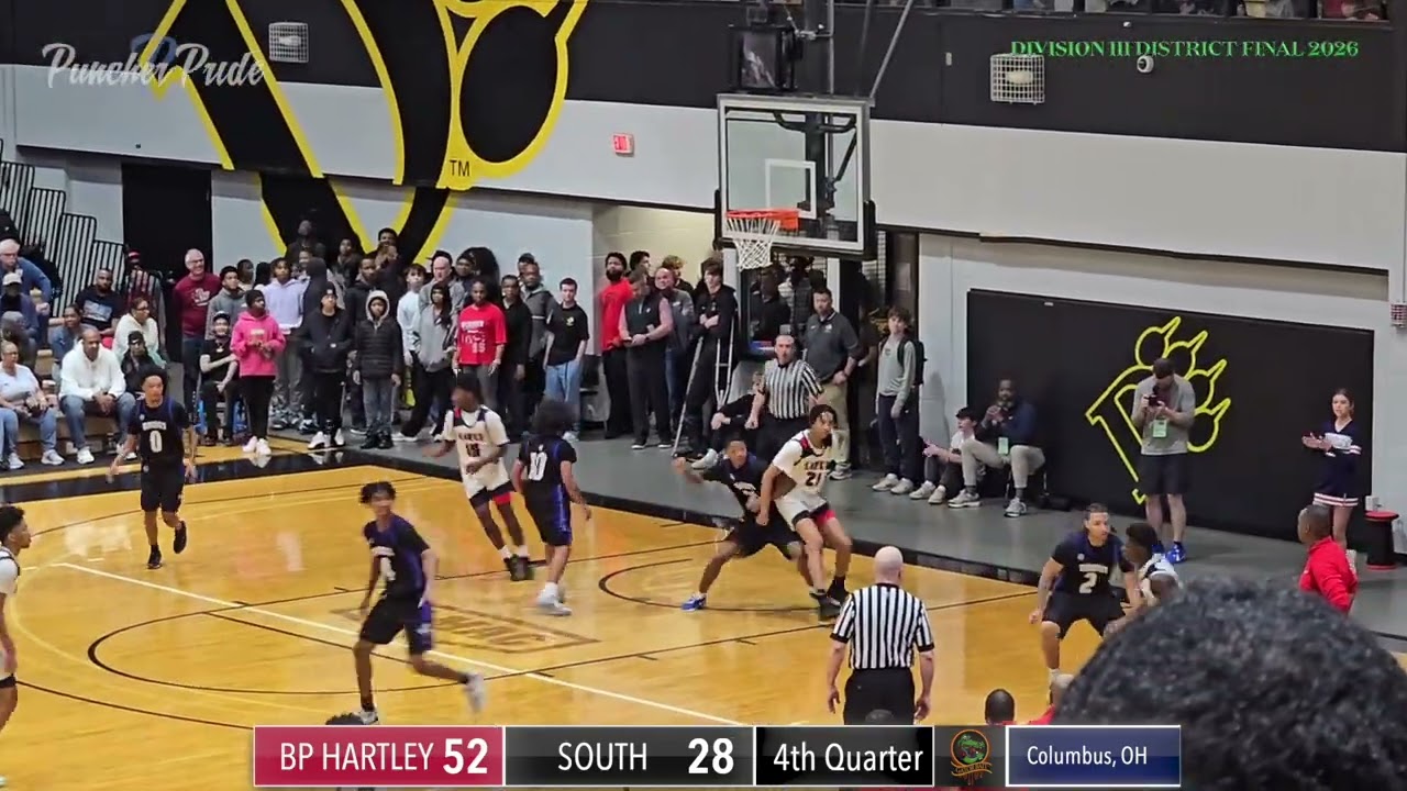 Bishop Hartley Vs South High School Varsity Boys Basketball 4th Quarter