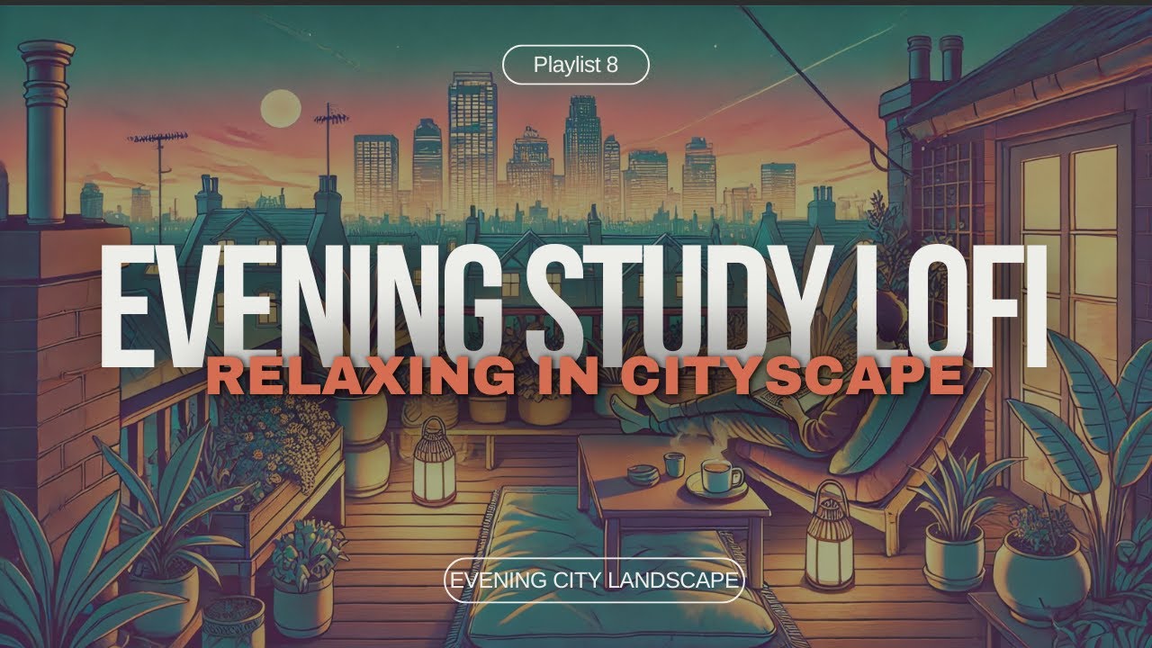 Evening Study Lofi Hip Hop Chill Beats 🎵: Studying and Relaxing In Cityscape 🌆