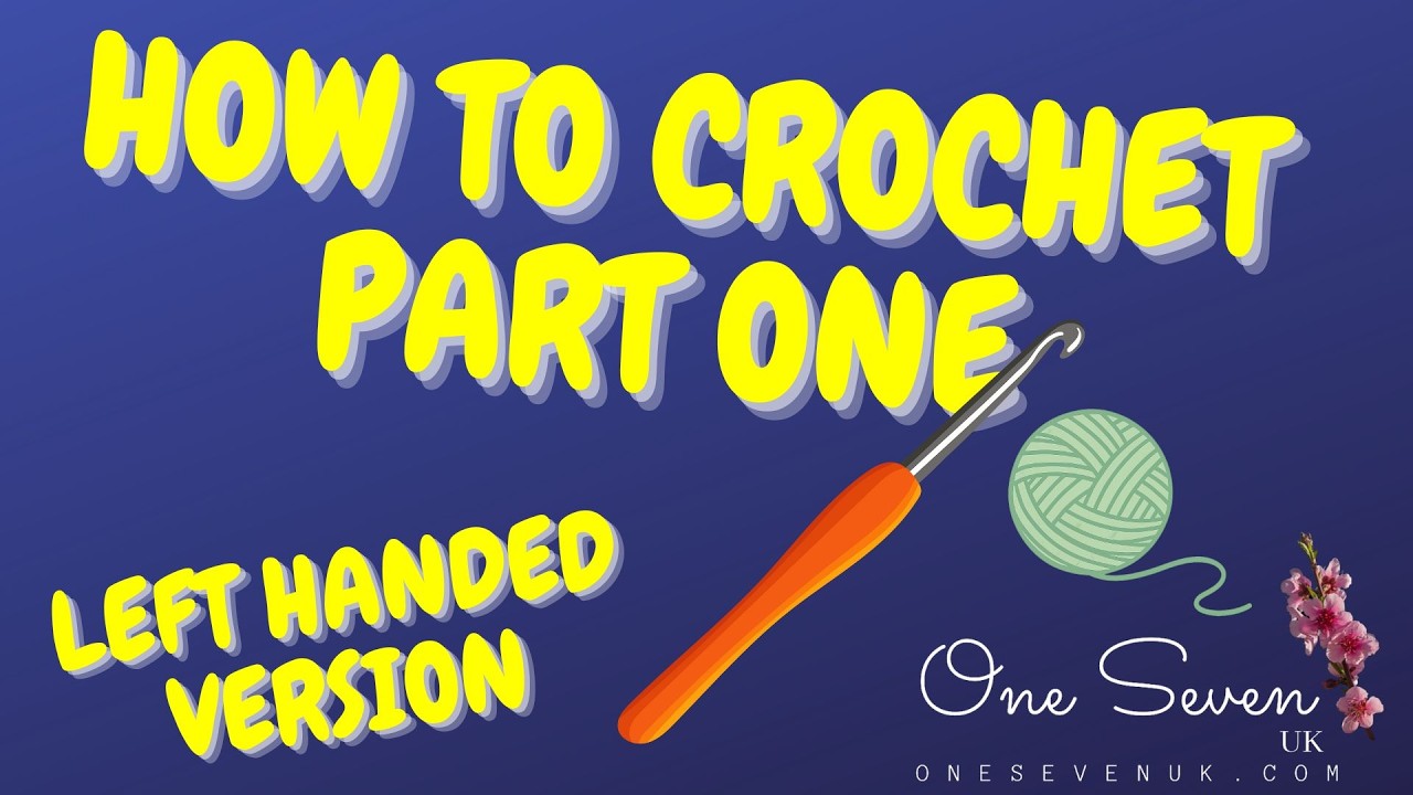 Left-Handed Crochet for Beginners: Slip Knot & Chain (Part 1/7) 🧵✨ | Learn to Crochet Left-Handed