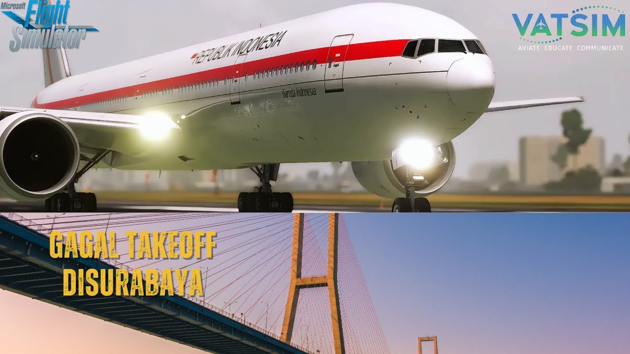 PMDG 777 Gagal takeoff engine 2 bermasalah | Microsoft Flight Simulator 2020 | Vatsim