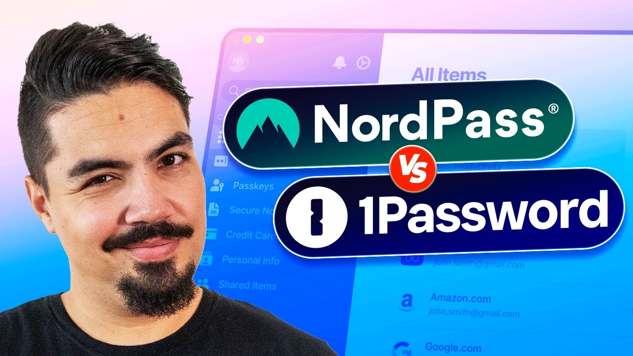 Compara&ccedil;&atilde;o entre 1Password e NordPass 2026 | Revelando o MELHOR gerenciador de senhas