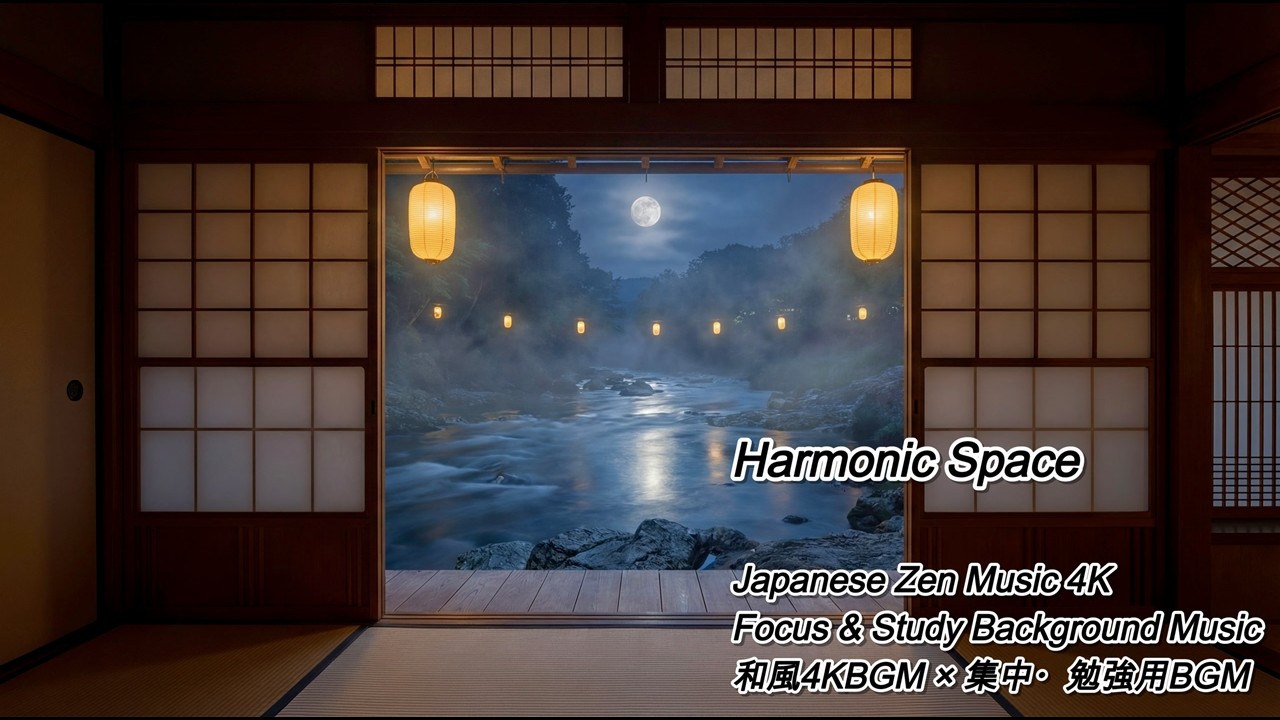 Japanese Zen Music 4K Focus & Study Background Music 和風4KBGM × 集中・勉強用BGM