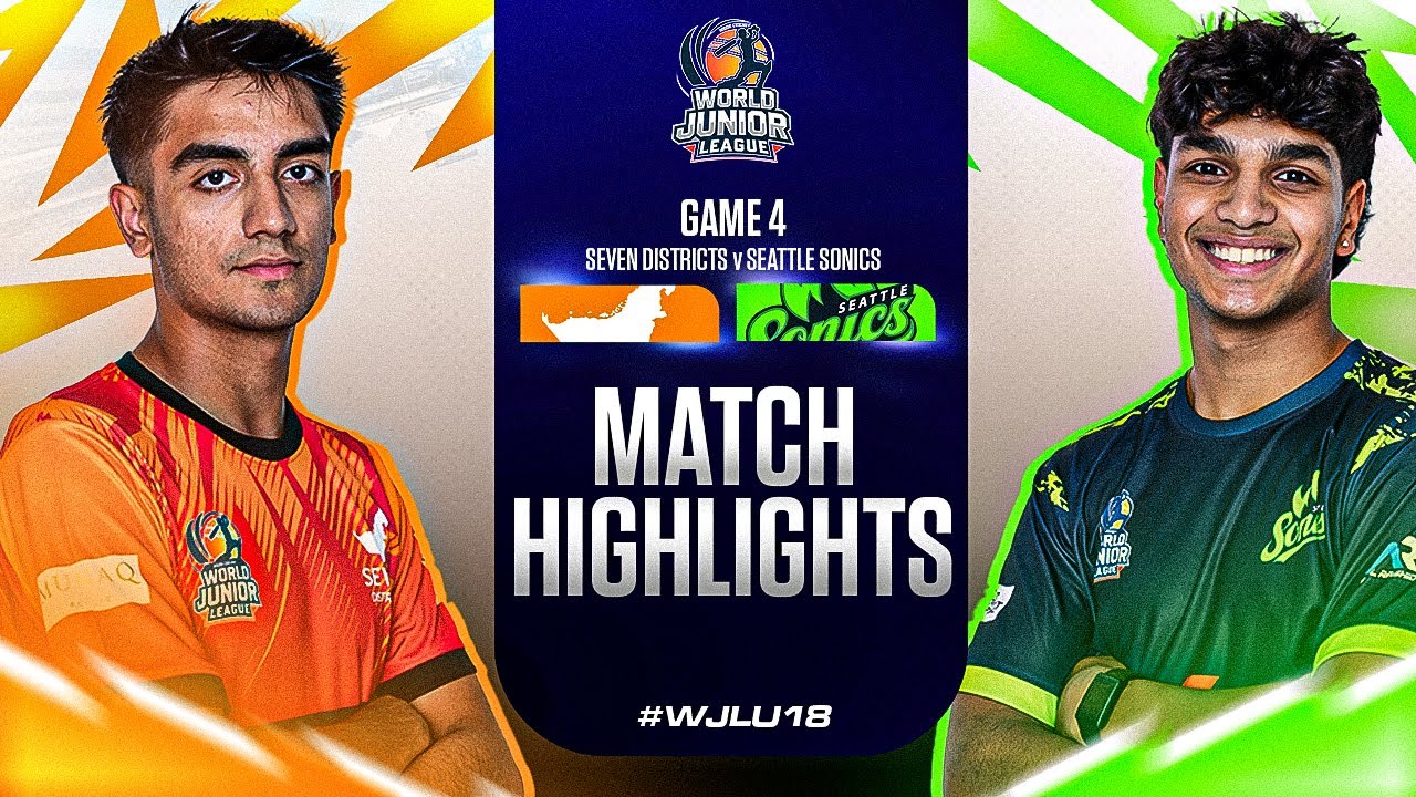 WJL U18 | Match 4 | Seven Districts vs Seattle Sonics | Highlights | Sharjah Cricket Stadium