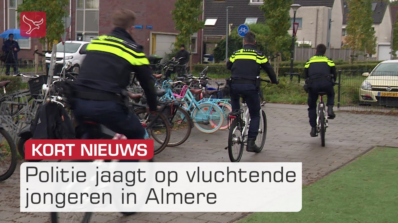 Jongeren op de vlucht voor de politie in Almere | Omroep Flevoland