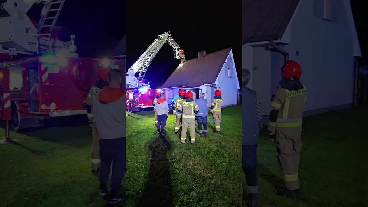 Pożar przewodu kominowego #straż #strażpożarna #psp #osp #pożar #man #fire #fireman #firebrigade