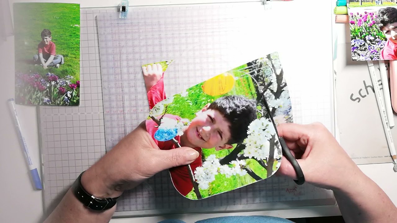 Scrapbooking mit Azza Bombay... Layout Ostern