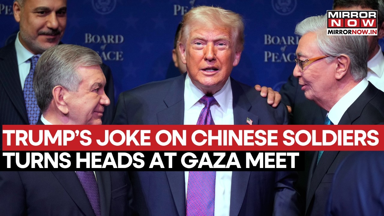 Trump's Joke On Chinese Soldiers Height & Comparison With Pool Balls Turns Heads At Gaza Board Meet