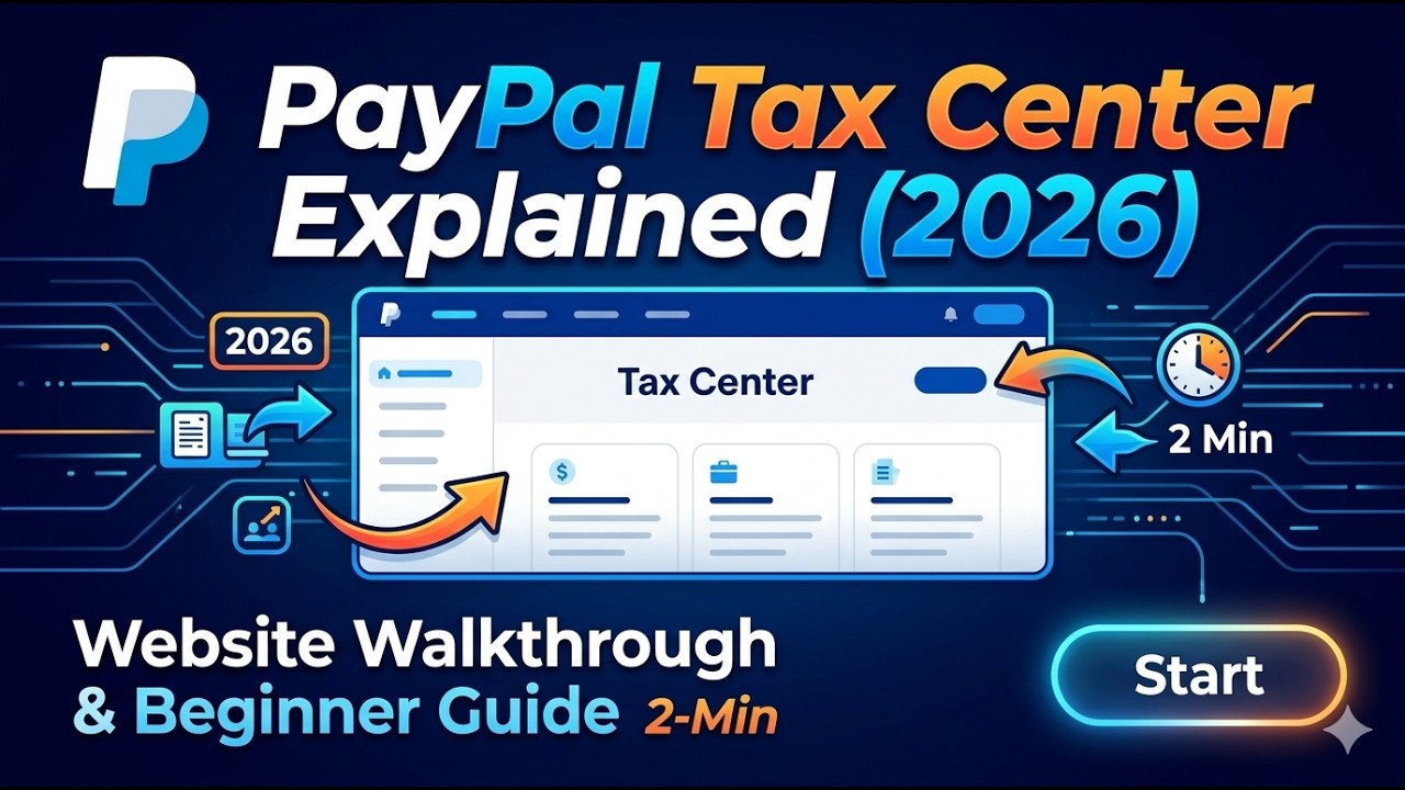 PayPal Tax Center Explained 2026 Website Walkthrough & Beginner Guide 2 Min