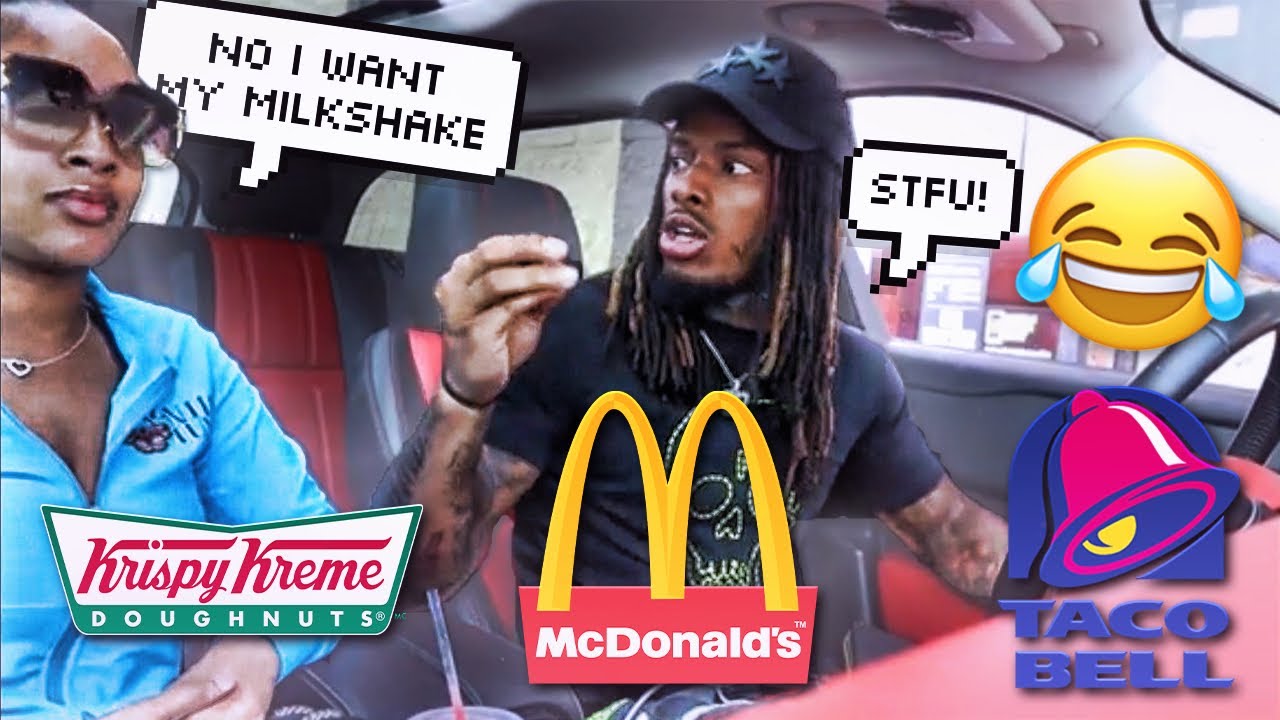 ARGUING IN THE DRIVE THRU TO SEE HOW PEOPLE REACTS *HILARIOUS*