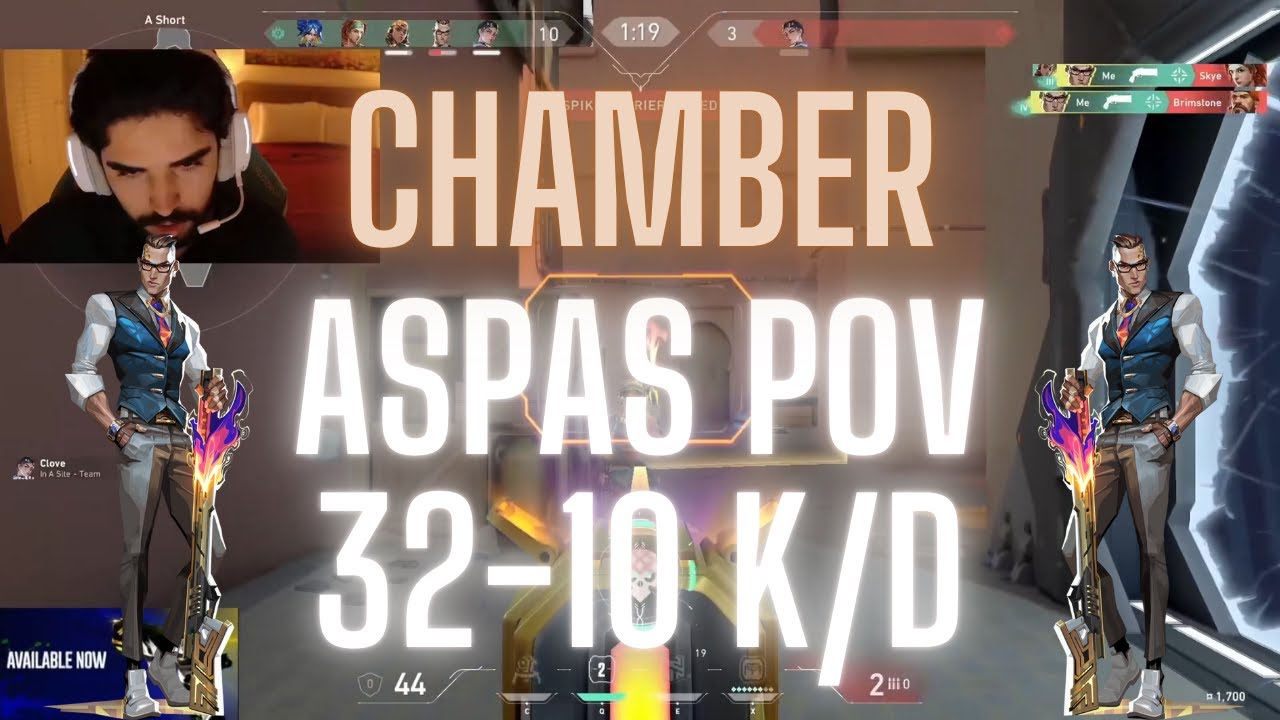 MIBR aspas POV Chamber on Bind 32-10 K/D (VALORANT Pro POV)