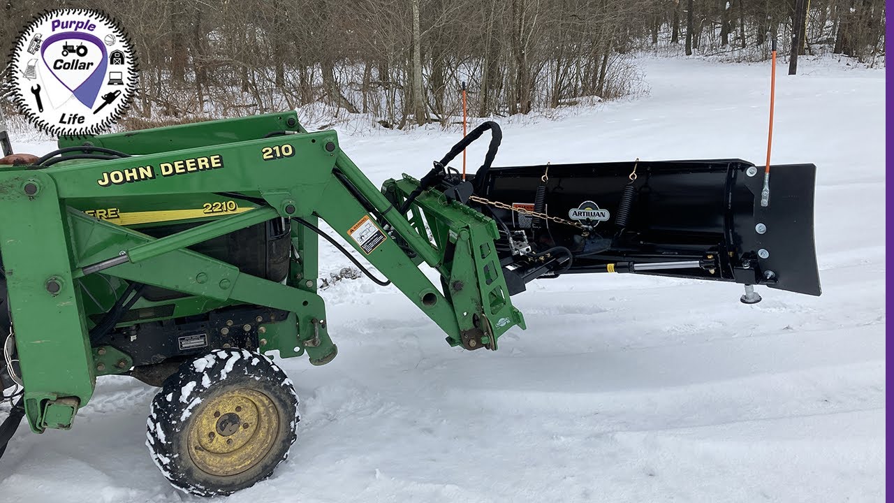 #141: Best Snow Plow for John Deere 2210 Tractor Front End Loader.