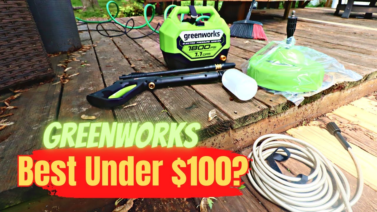 Лучшая бюджетная мойка высокого давления? Электрическая мойка Greenworks 1800 PSI