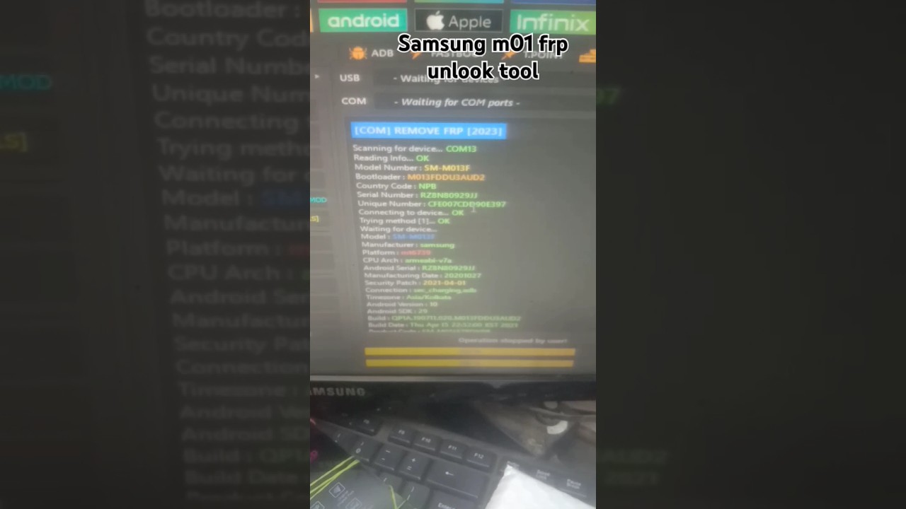 Samsung Galaxy m01 frp look unlook tool #anilthesupport