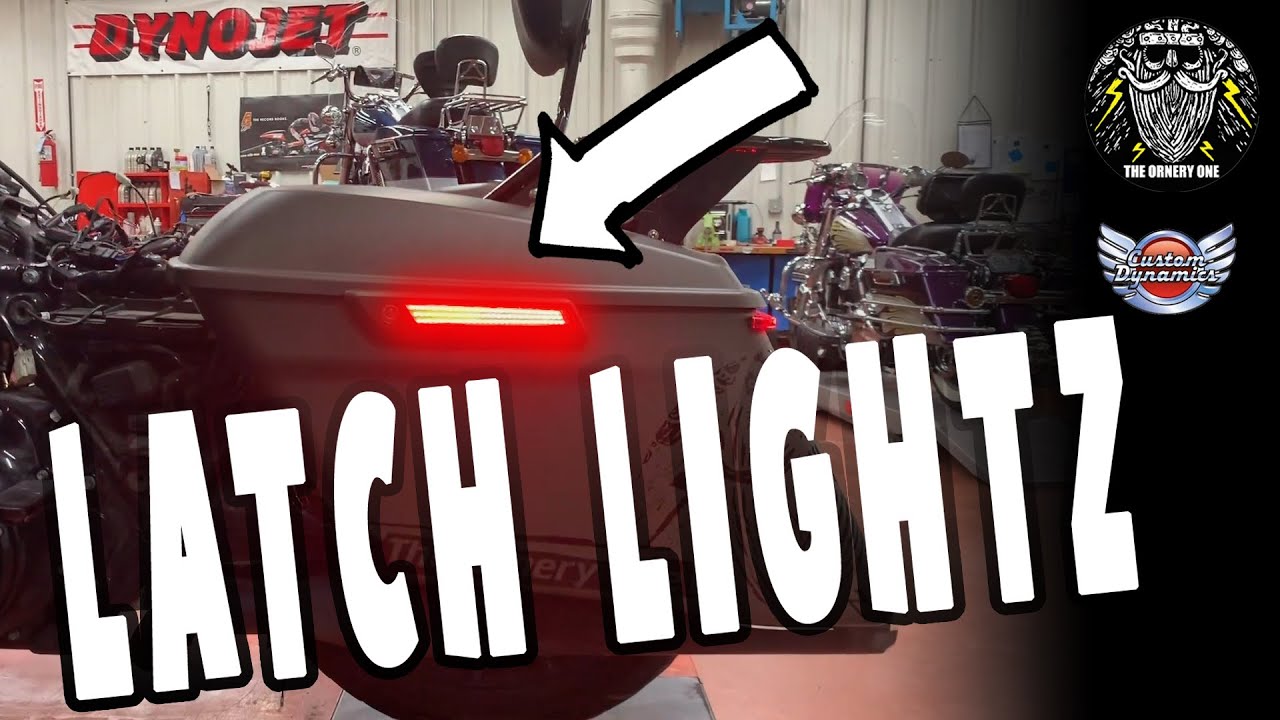 Favorite Install: Motorcycle SaddleBag LED Latch Lightz Custom Dynamics Lights bright plug n play