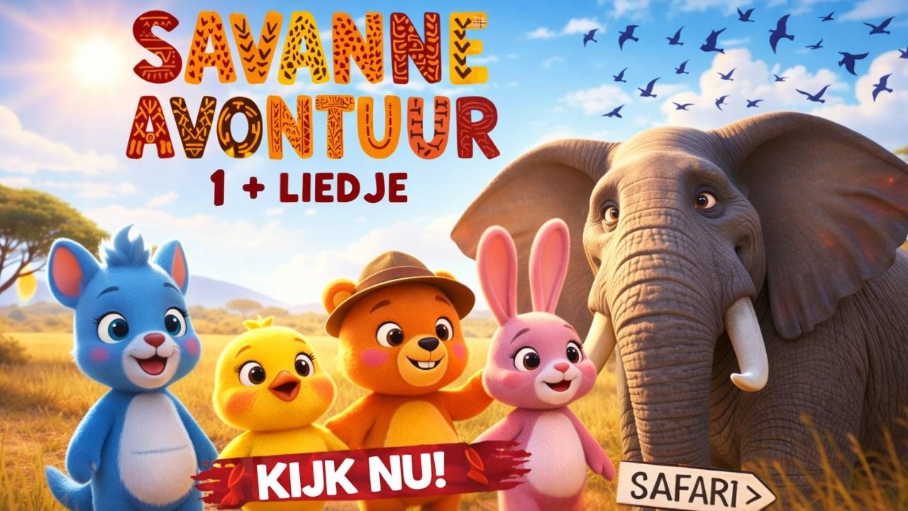 Welo & Vrienden Leren Over Olifanten 🐘 | Dieren op de Savanne | Ellie de Olifant Liedje|Aflevering 1