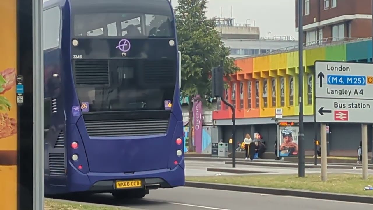 Here is the First bus 33451 on the number 7 in Slough Sunday 14 June 2026