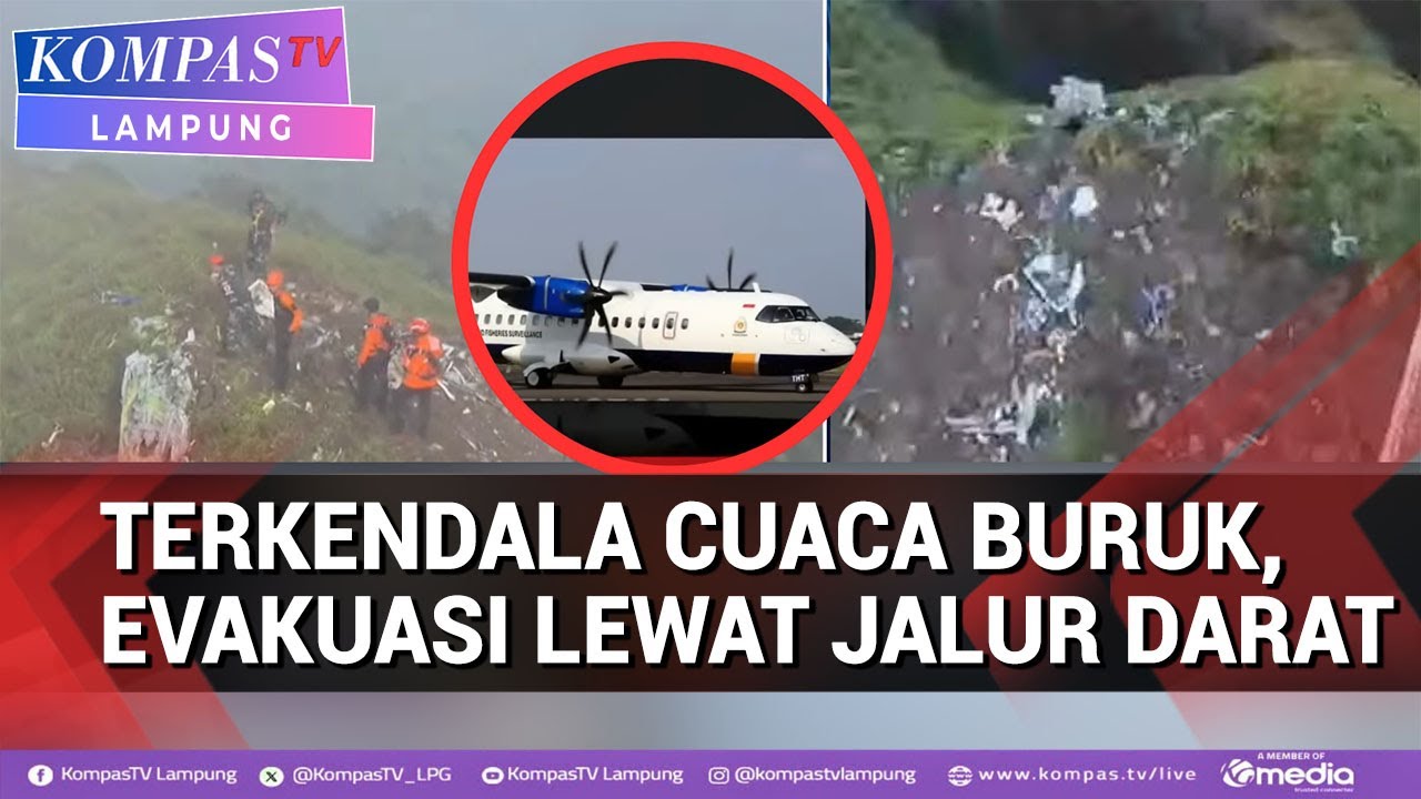 Tim SAR Lanjutkan Evakuasi Korban Pesawat ATR 42 500 Lewat Jalur Darat Terkendala Cuaca Buruk