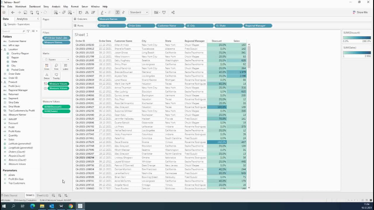 Фишки Tableau. 2 способа построения таблиц