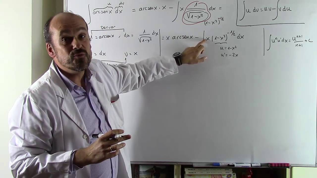 (7) INTEGRALES POR PARTES. Arcoseno de X. ArcsenX