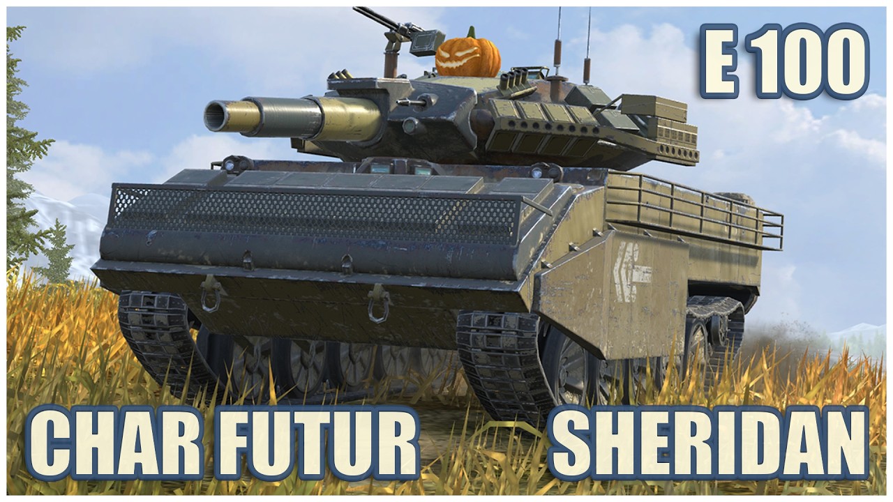 Sheridan, Char Futur & E 100 &bull; WoT Blitz Gameplay