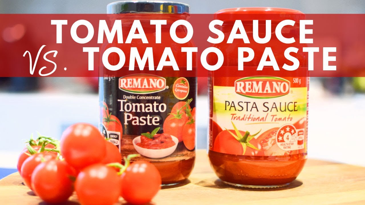 Tomato Sauce Vs Tomato Paste - A Quick Comparison