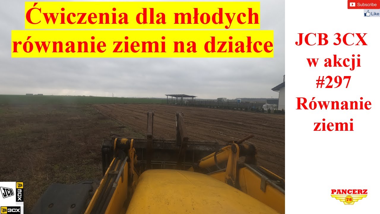 JCB 3CX w akcji # 297 Równanie ziemi na dużej działce