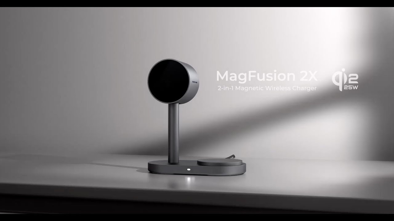 MagFusion 2X: The First Qi2.2 Certified 25W+25W Wireless Charger | AUKEY