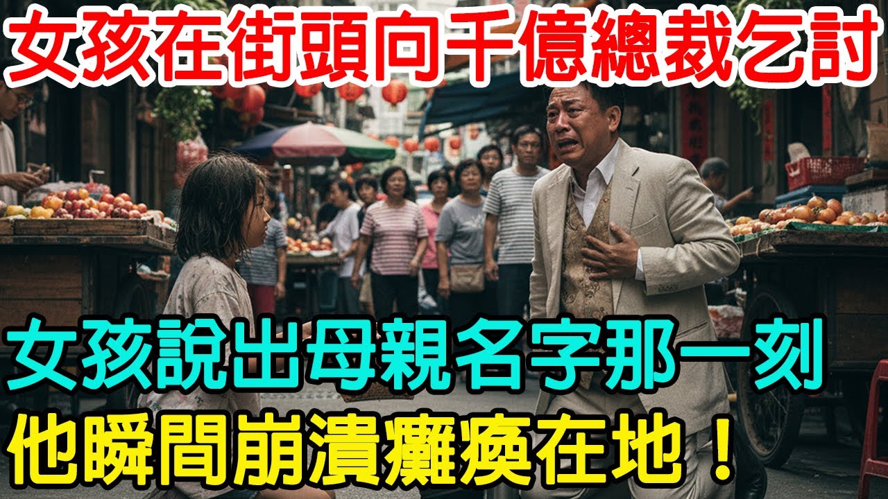 「可以給我五塊錢嗎？」貧窮女孩在街頭向千億總裁乞討，當女孩說出母親名字的那一刻，他瞬間崩潰癱瘓在地！#情感故事 #情感共鸣 #故事頻道 #感人故事 #感人壹幕
