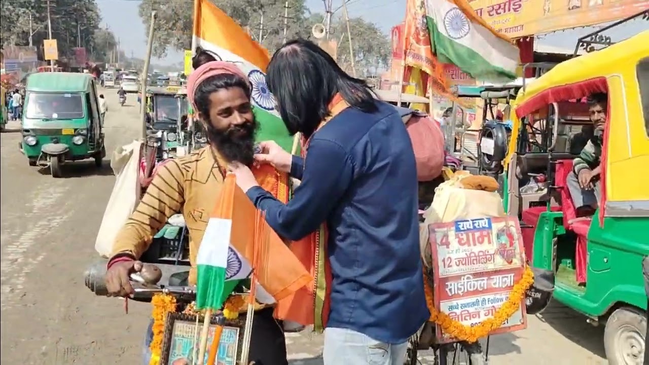 #Bharat Yatra 🙏12 jyotirling #44 days Sankalp Sangam snan #day 42 #Sankalp boy🙏#magh Mela 2026🙏viral
