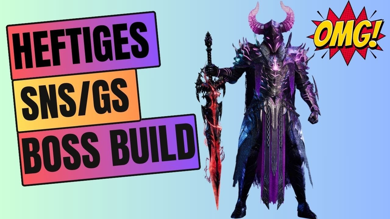🔥Throne and Liberty🔥SNS GS Build Guide 🔥 Beginner Schild Schwert Großschwert BOSS Waffen  deutsch