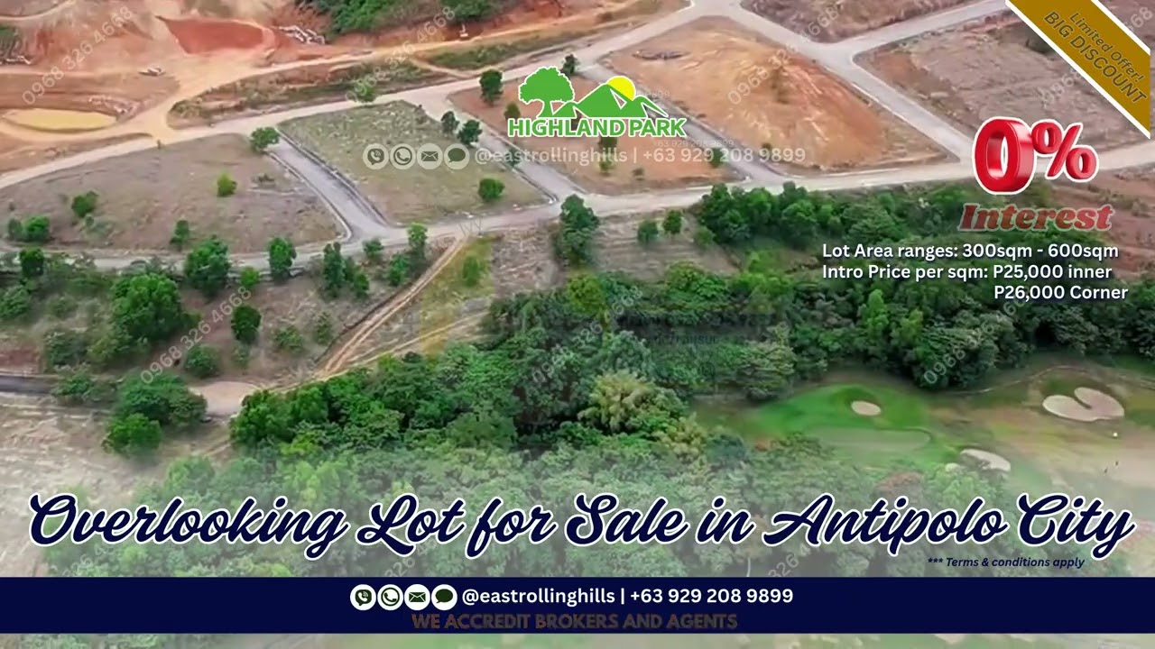 OVERLOOKING LOT FOR SALE IN ANTIPOLO
