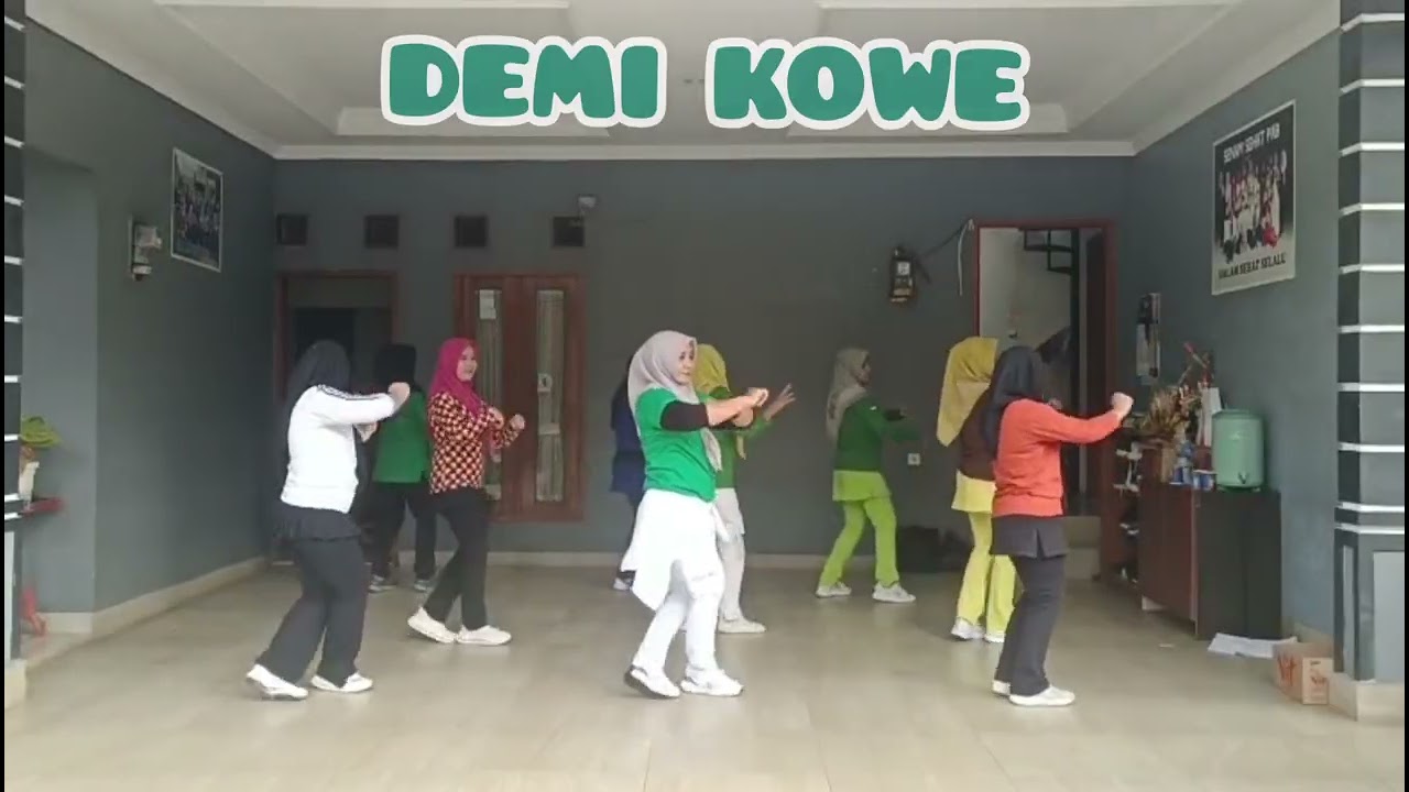 LINE DANCE - DEMI KOWE - CHOREO DIAN VINORITA - DEMO BY SENAM SEHAT PAB