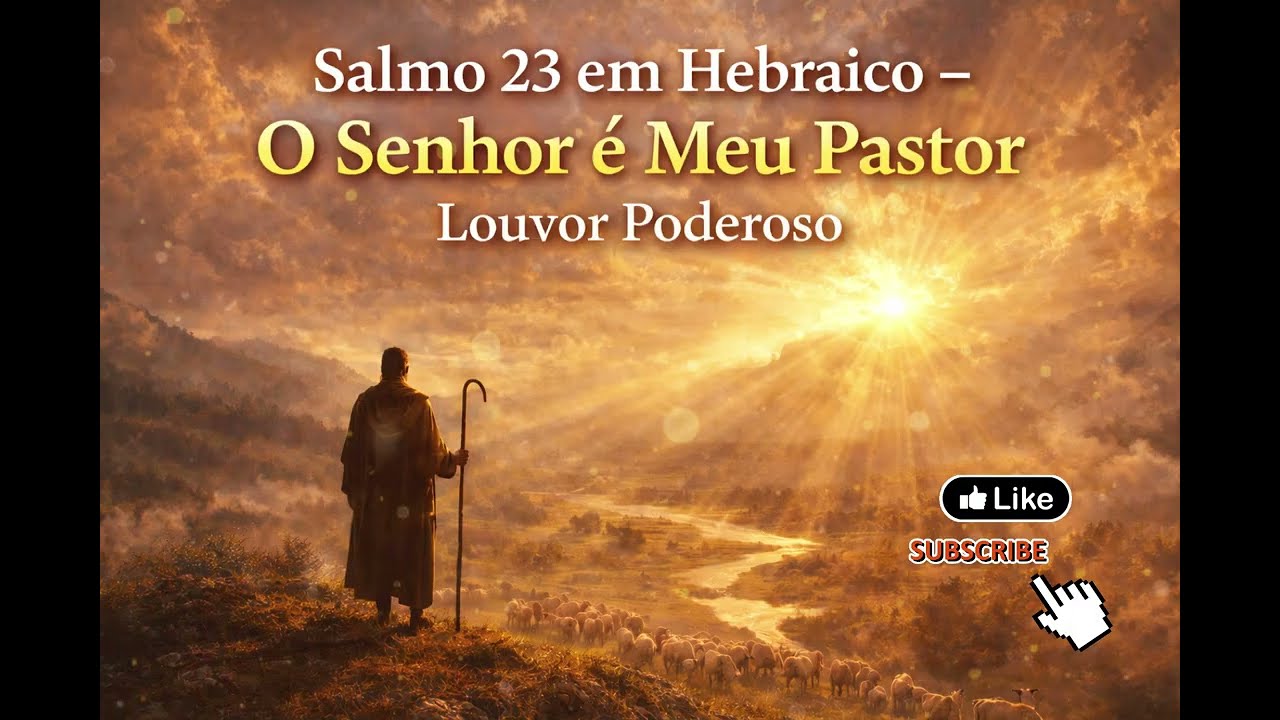 Salmo 23 em Hebraico – O Senhor é Meu Pastor - Louvor Poderoso