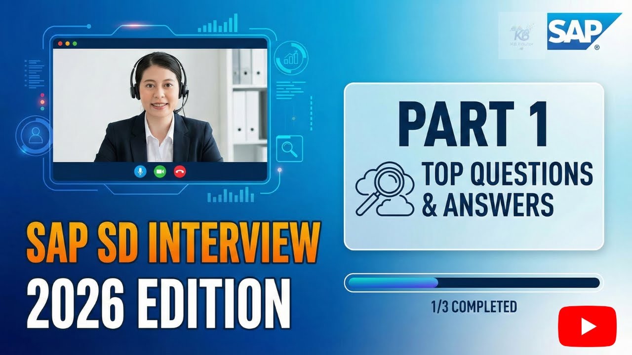 SAP SD Interview Preparation 2026 | Freshers & Experienced | S/4HANA