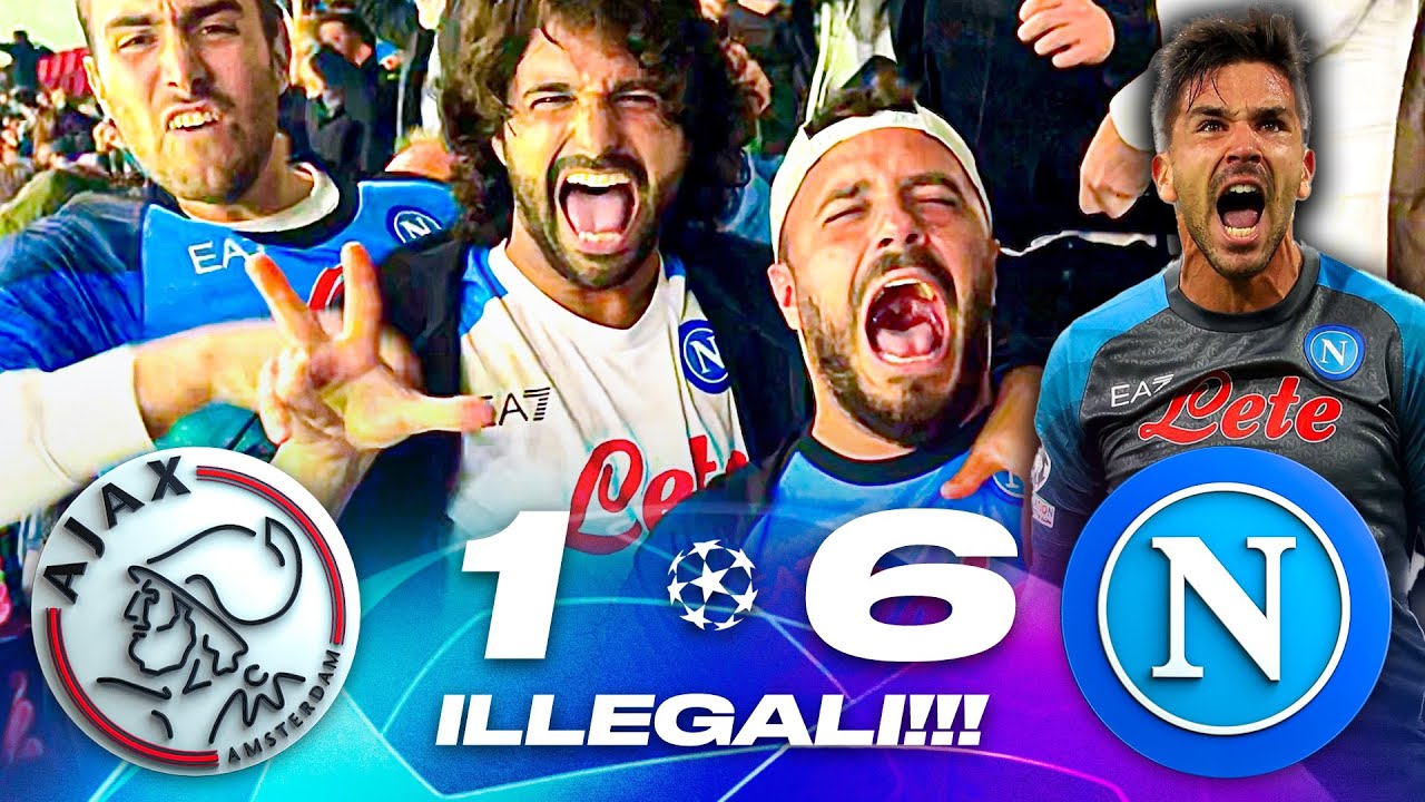 ❌❌❌ ILLEGALI!!! AJAX 1-6 NAPOLI | LIVE REACTION NAPOLETANI CRUIJFF ARENA HD