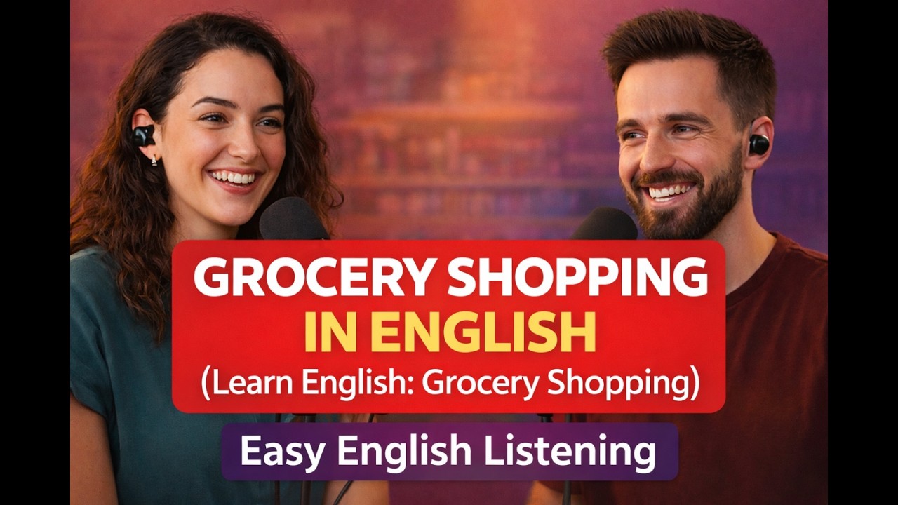 Grocery Shopping in English | Learn English Vocabulary & Conversation | Episode 45