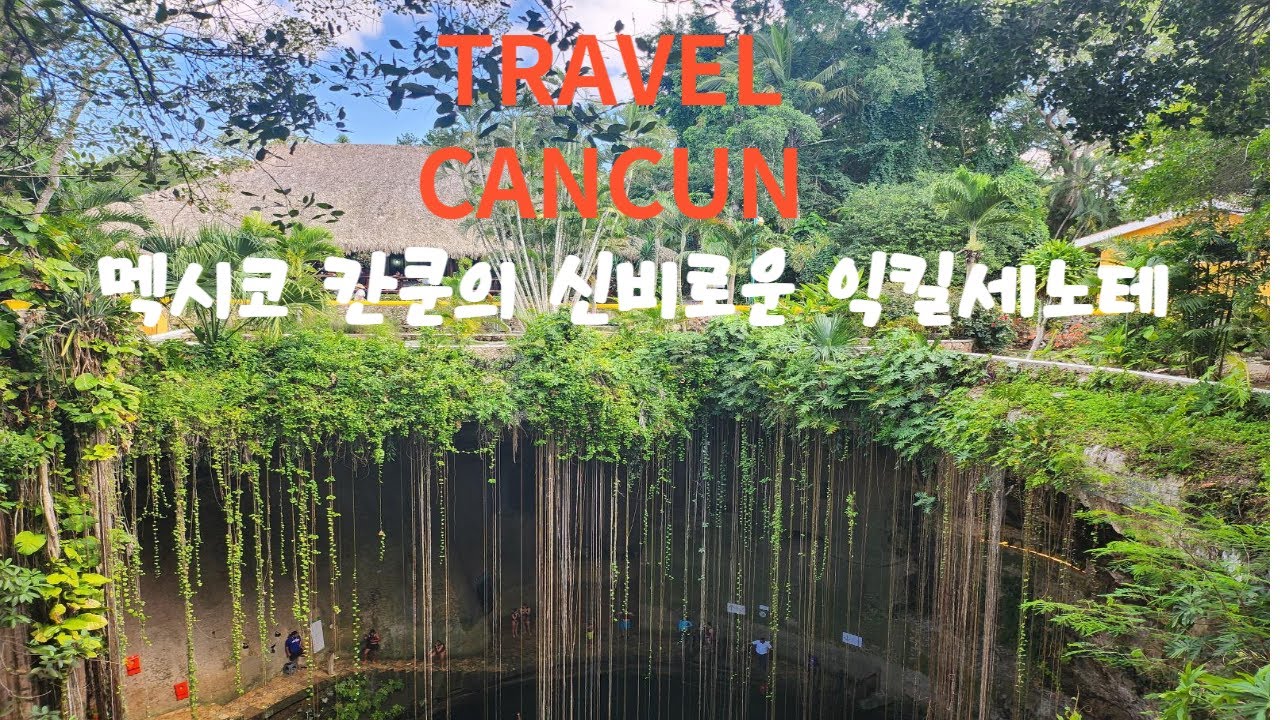 신비로운 천연 싱크홀 익킬세노테(멕시코 칸쿤)