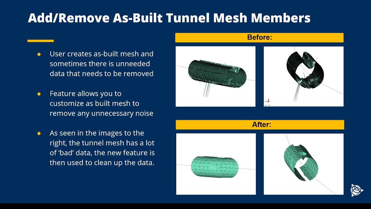 TBC Tunneling - Add/Remove As-Built Tunnel Mesh Members TBC v5.70