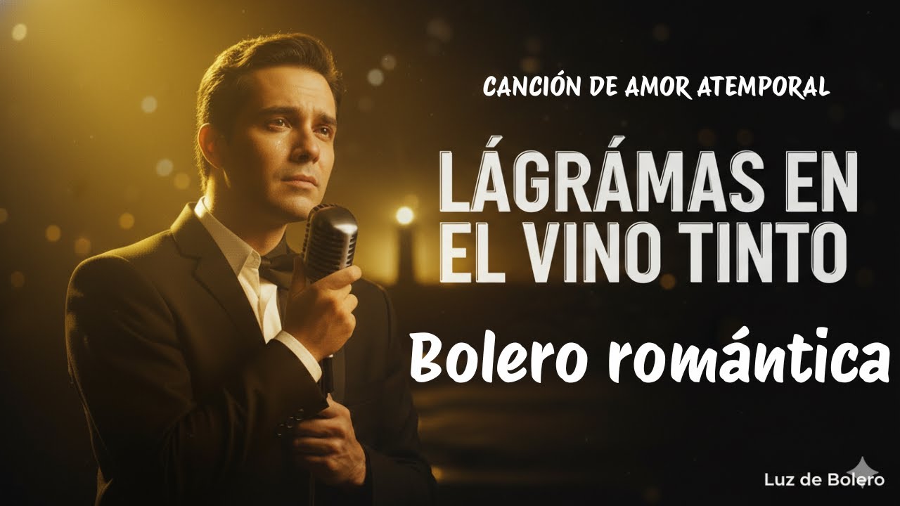Lágrimas En El Vino Tinto, Bolero Romántico, Canción Nueva, Voz Masculina, Luz de Bolero