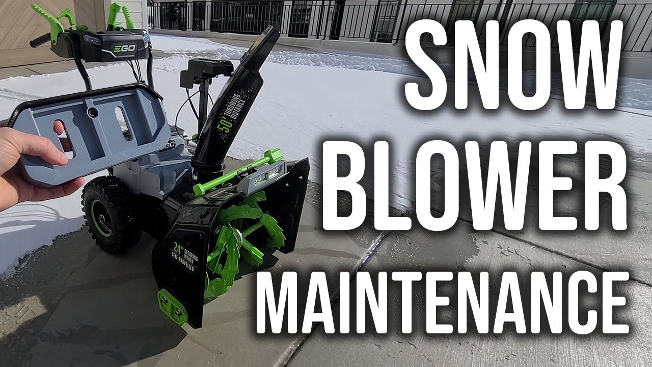 Easy DIY Snow Blower Maintenance You NEED To Know.