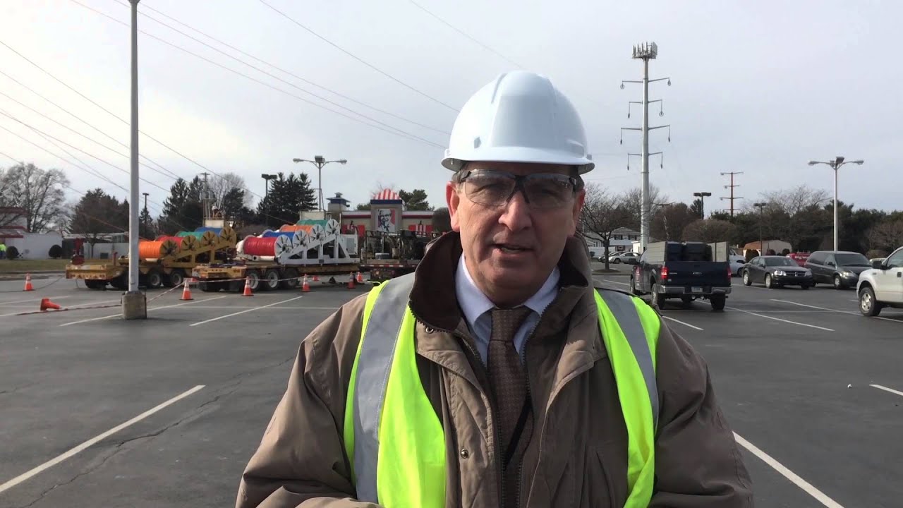 PPL Electric uses helicopters to string power lines in Bethlehem on Jan. 20, 2016