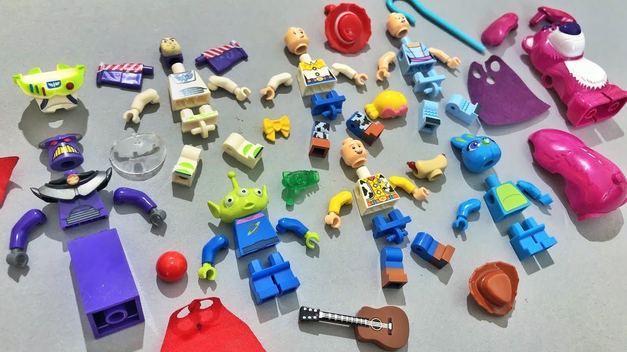 LEGO Toy Story Minifigures Set: Lotso, Be poop, Buzz Lightyear, Woody, Evil Zurg | Lego Unofficial